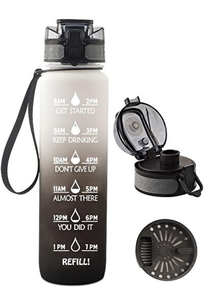 Arabest 1000ML Sports Water Bottle, with Motivational Time Marker & Leak Proo...