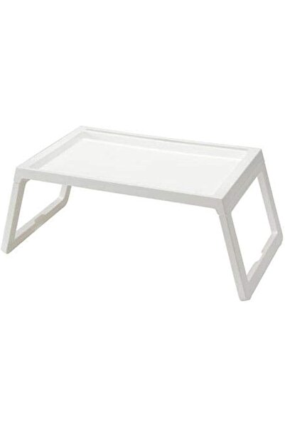 Other Foldable Bed Tray Table - White Plastic