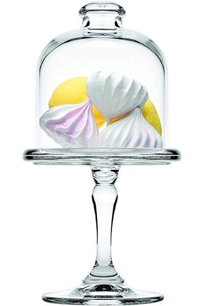Paşabahçe Pasabahce Glass Cake Dome with Base, Transparent (Model 96456)