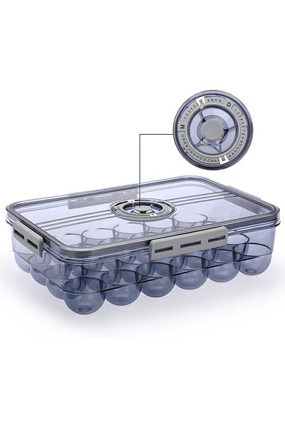 Generic BokSung Plastic Egg Holder for Fridge, Egg Container for Refrigerator, Egg Organizer, Plastic Egg S