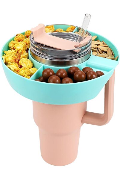 Arabest Snack Bowl,Reusable Snack Ring,Compatible with 40oz Tumbler with Hand...