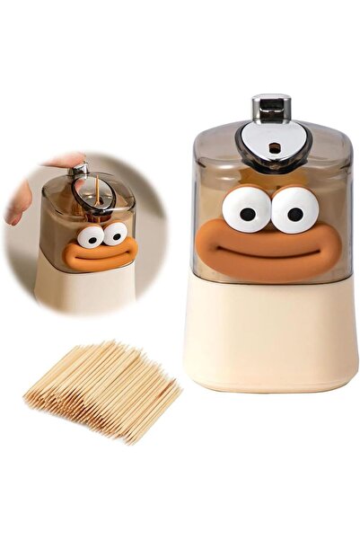 Arabest حامل أعواد الأسنان الأوتوماتيكي، صندوق تخزين أعواد الأسنان، تصميم كاو...