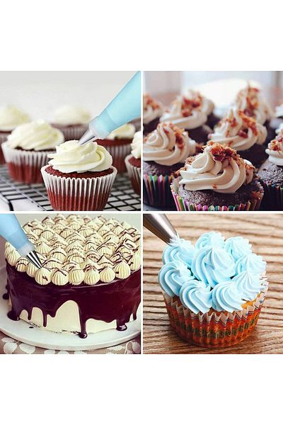 Generic Nnewvante 72 Pcs Cake Decorating Supplies Kits Decorating Sets Baking Supplies with Icing Tips，Past
