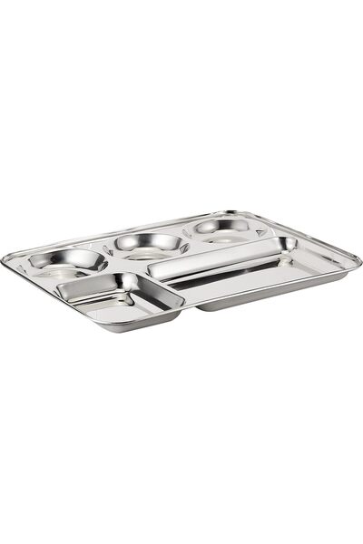 RAJ Serving Tray Steel Gray - Steel Alloy, 1 Piece