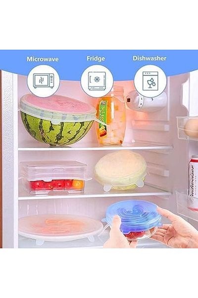 Generic Luksyol CAZADORA Silicone Stretch Lids - 12 Pack Reusable Food Covers for Containers, Dishes, Bowls