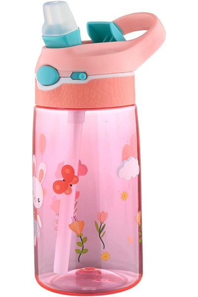 Generic Arabest 480ML Tritan Water Bottle with Straw, BPA-free Sports Cute Plastic Water Bottle for Kids Sc