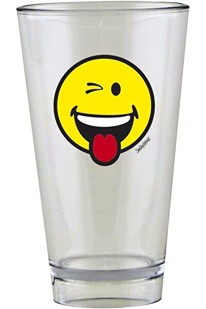 Zak Designs Smiley Glass Tumbler Wink