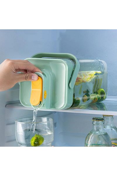 Generic Azonee 0.9 Gallon Drink Dispenser with Spigot, Juice Container with Lid, Milk, Lemonade, Refrigerat