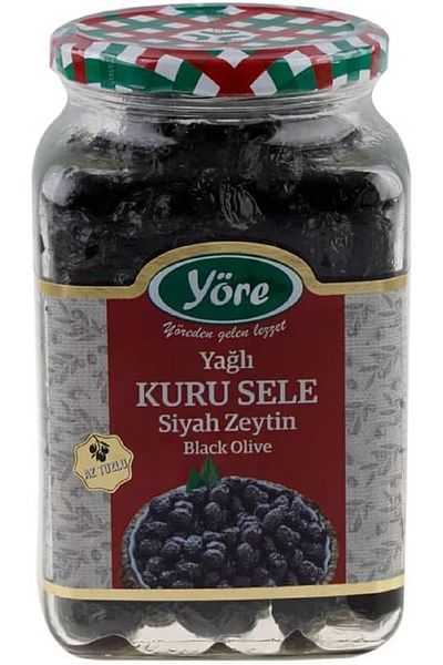 Yöre YORE Yagli Kuru Sele Siyah Zeytin Black Olive 550G
