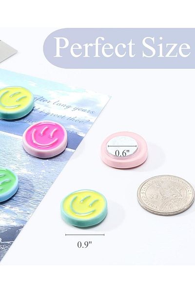 Generic ALMEKAQUZ 12Pcs Fridge Magnets Cute Refrigerator Magnets, Colorful Magnets for Whiteboard Cabinet L