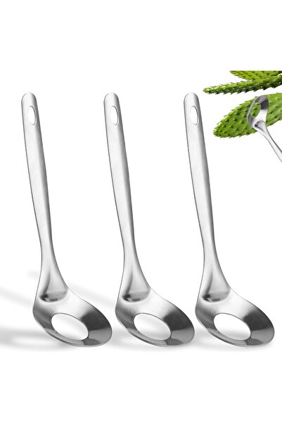 Arabest Cactus Peeling Tools,3-Piece Stainless Steel,9.06in Length,Meatball S...