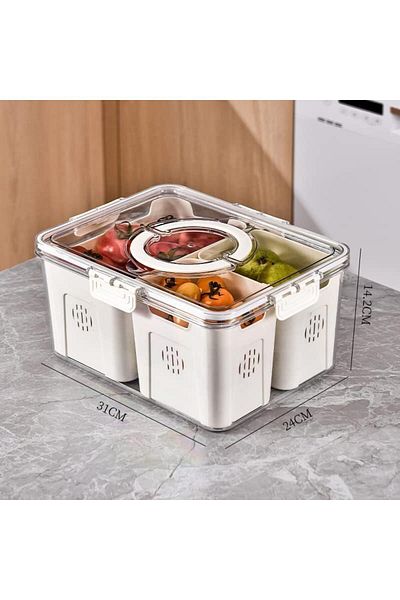 Generic OctStory Refrigerator Organizer Bins, Stackable Refrigerator Organizer Bins, Plastic Storage Contai
