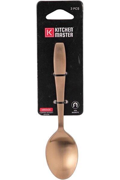 Kitchen Master Copper Dessert Spoon KM0115, Pack of 3, Mirage