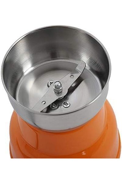 Generic D LC Coffee Grinder, 200W, Orange and Stainless Steel - DLC-CG4242