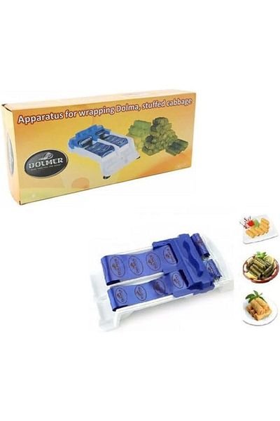 Generic Double Dolmer Grape Leaves Rolling Machine Blue 20X10X15 Blue