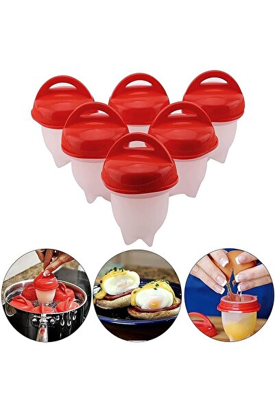 Arabest 6Pack Silicone Egg Cooker, Mini Egg Steamer Shell-less Poached Eg-gs,...