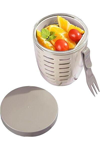 Arabest Portable Fruit Cups,Food Storage Containers with Lids,Fork,Overnight ...
