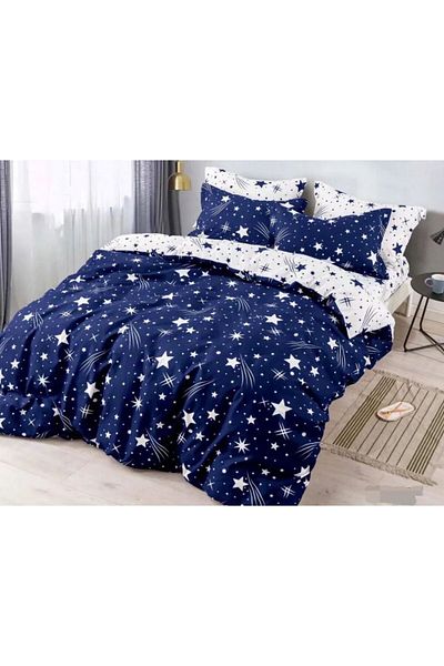 JOJO Elegant 6-Piece Linen Set with Fine Cotton Elastic, Bed Sheet 180x200cm, 2-Person Bed