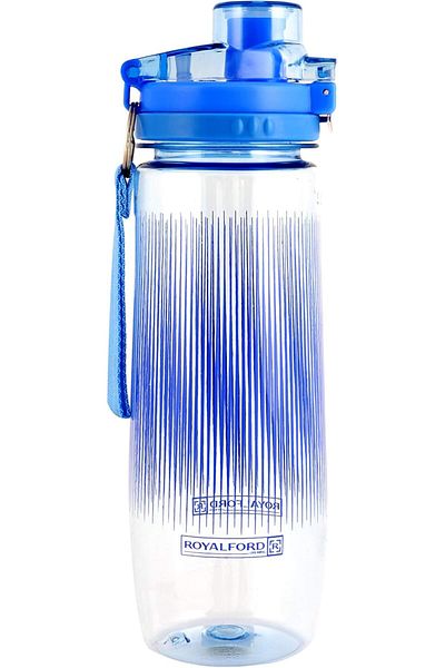 Generic Royalford RF6423 600ml Water Bottle - Reusable Water Bottle Wide Mouth with Hanging Clip | Printed