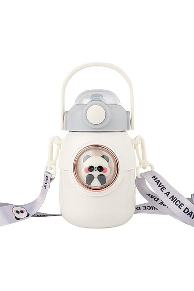 Generic Cute Stainless Steel Insulated Water Bottle for Kids 700Ml, Stainless Steel Sipper Bottle for Kids