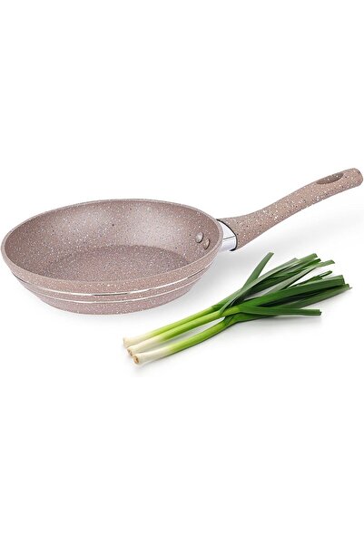 ROYALFORD Smart Frying Pan 20 cm, 5-Layer Non-Stick Granite, RF9461BGE (Beige)