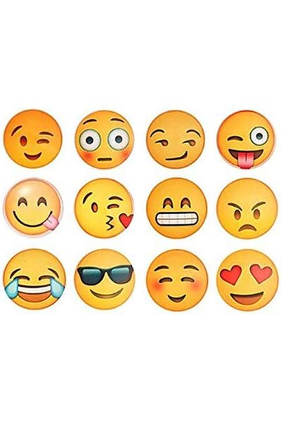 Generic SNY Emoji Fridge Magnets for Kitchen Refrigerator - Set of 12 Pieces