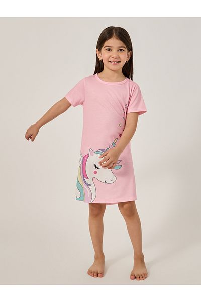 Styli Unicorn Printed Sleep Dress
