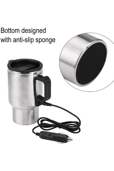 Generic Car Heating Cup 12V - 450ml Electric Heater Travel Heater Coffee Drink Warmer Perfect for Trips and