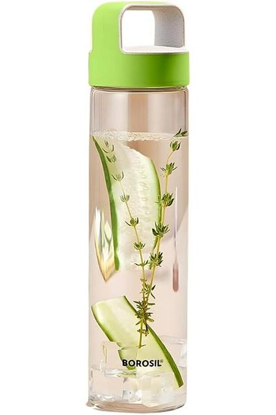 Generic BOROSIL Neo Glass Bottle With Lid 750ML | Reusable | Refillable | Hot Water | Cold Water | Leak Pro