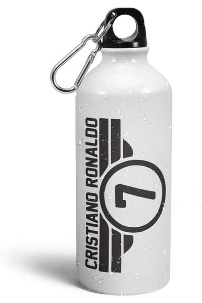Generic Prink Ronaldo Printed Water Bottles | Cristiano Ronaldo Sipper Bottles | Football Sipper Bottle | C