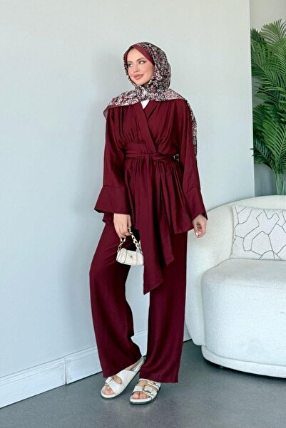 Şulemoda Giyim Akgün Σετ Βουργουνδίας