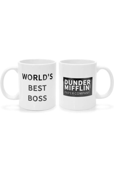 Be Care Coffee Mug for Office, Double-Sided Mug with Dunder and World's Best ...