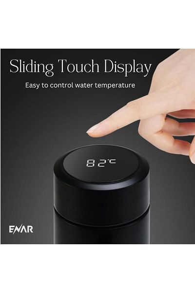 Generic ENAR Insulated Travel Mug – 500ml Stainless Steel Smart Water Bottle with LED Temperature Display |