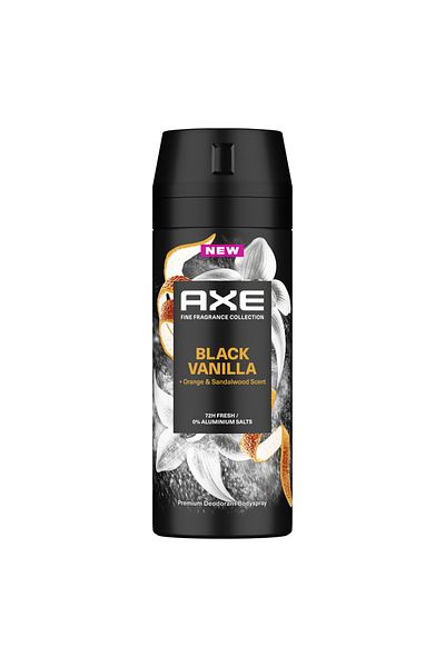 Axe Fine Fragrance Premium Deodorant Body Spray, Black Vanilla 150 ml
