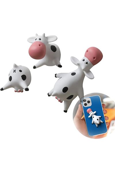 Generic 3D Resin Refrigerator Magnets Cute Cow Butt Magnets Funny Decorative Fridge Magnet Simulation Magne