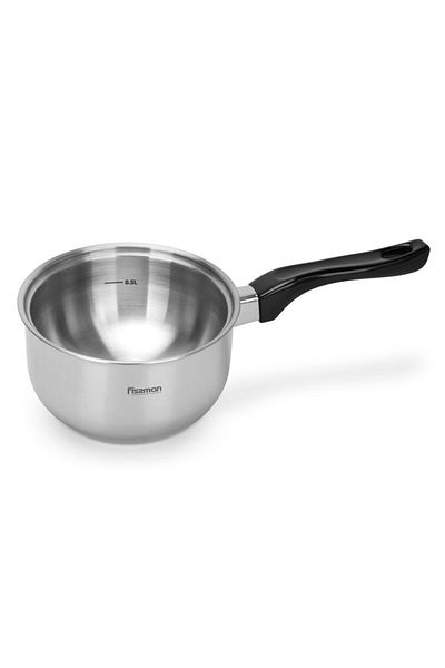 Fissman Saucepan 16cm/0.95LTR Double Wall Bain-Marie Without Lid Stainless Steel