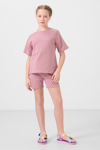 TOMMY LIFE Set pantaloni scurți pentru fete, din bumbac uscat, cu textura moale, cu potrivire standard - 75184