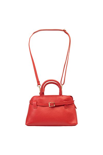 Toro Nero Women's red genuine leather bag Miriam