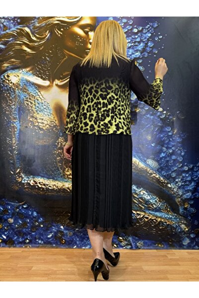 Yeşilmoda Abiye Elbise,çiçekli, Yüksek Kalite,astarli,fermuarlı,taşli,desenli,krep Şifon,leopar,pileli,midi