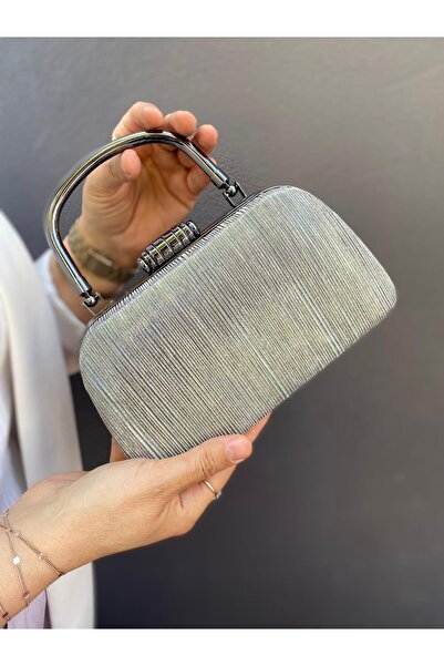 H&D COLLECTİON Овальна детальна сумка з блискучим ефектом симу, дуже стильна,...