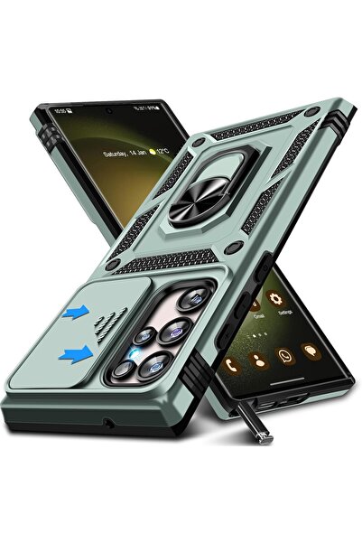 Rivor Samsung Galaxy S23 Ultra Compatible Case with Camera Protection Shock-A...