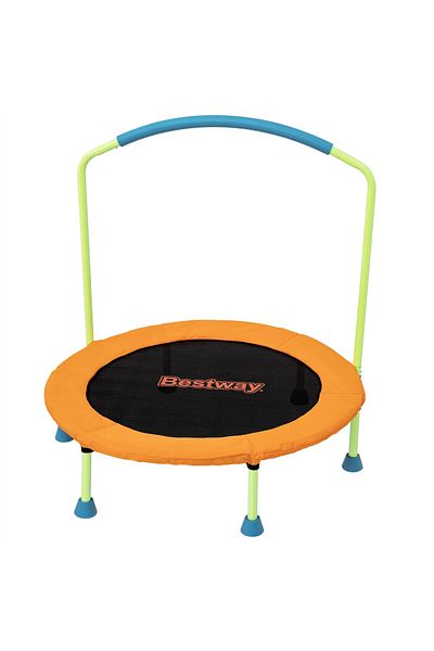 BESTWAY Wonder Jump Trampoline 91x96cm for Ages 3+ | Indoor & Outdoor Trampoline | Non-Slip Foot Pad