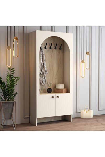 Variant Mobilya Palermo K Portmanto V105 - Traverten Mermer