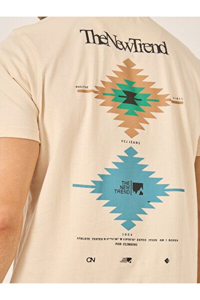 Fort Collins By Styli Men Graphic Print Crew Neck T-Shirt