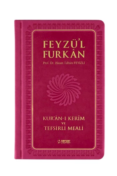 Server Yayınları Feyzü'l Furkan Kur'ân-ı Kerîm ve Tefsirli Meali (Orta Boy - Mushaf ve Meal - Ciltli) PEMBE