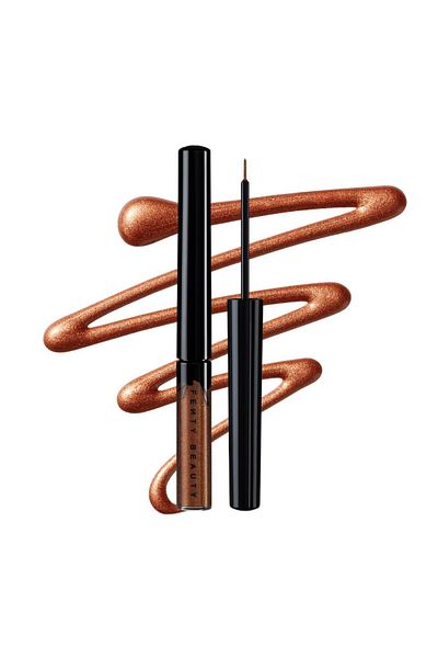 FENTY BEAUTY Fenty Le Glitty Lid Bronze Liquid Liner Ritzy Rose – Shimmer Pink-Bronze Eye Glitter, 3.3ml
