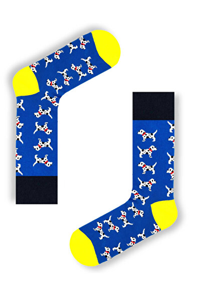 AKSU ÇORAP جوارب ملونة منقوشة بولدوج فرنسية صغيرة