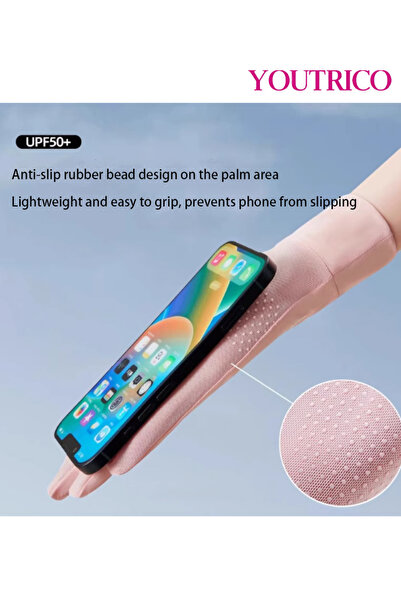 Youtrico Sun Protection Gloves Summer Cycling Fingerless Gloves For Driving Spf50 High Protection