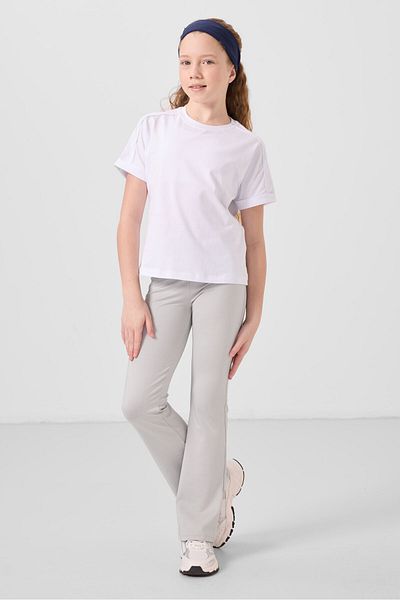TOMMY LIFE Stone Flexible Standard Fit Basic Performance Spanish Leg Girls' Leggings - 75193