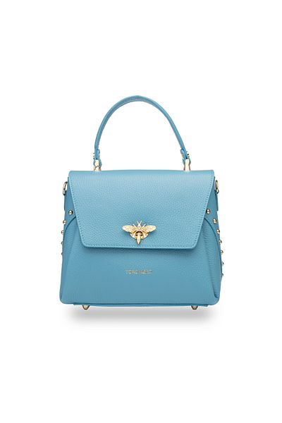 Toro Nero Olivia turquoise genuine leather women's bag